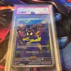 PSA 9 MINT Gastly Temporal Forces Illustration Rare Holo 2024 Pokemon 177/162 - Image 2