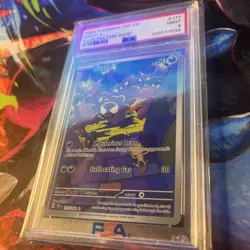 PSA 9 MINT Gastly Temporal Forces Illustration Rare Holo 2024 Pokemon 177/162 - Image 4
