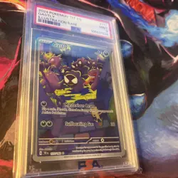 PSA 9 MINT Gastly Temporal Forces Illustration Rare Holo 2024 Pokemon 177/162 - Image 5