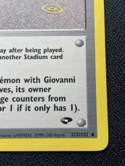Pokemon Viridian City Gym 123/132 1st Edition Gym Challenge MP / HP - Image 4