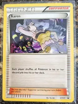 Pokemon Black Star Promo Karen XY177 NM or Better - Image 1