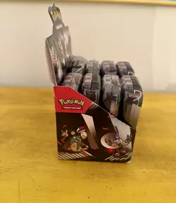 Pokemon Black Bolt & White Flare Unova 8 Mini Tins (New/Sealed) & Display - Image 5