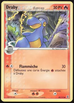 Carte Pokemon Draby 58/113 Especes Delta Francais - Image 1