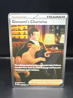 Pokemon TCG Giovanni's Charisma 204/165 Sv: Scarlet & Violet 151 Holo - Image 1