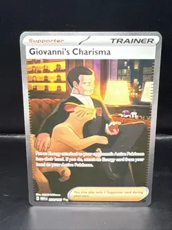 Pokemon TCG Giovanni's Charisma 204/165 Sv: Scarlet & Violet 151 Holo - Image 2