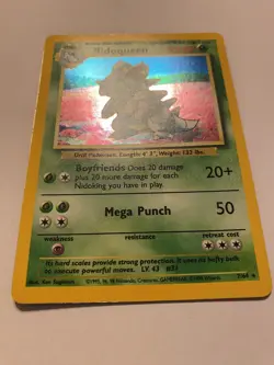Pokemon TCG - jungle set nidoqueen holo no set Symbol stamp MISPRINT 7/64 lp/nm - Image 3