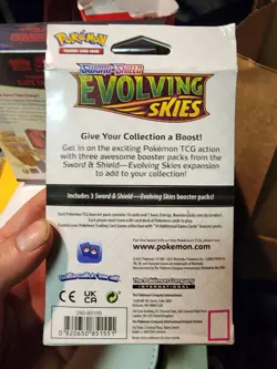 Sealed 3 Pack Evolving Skies Hanger Box Pokemon TCG Sword & Shield booster 820650851551 - Image 3