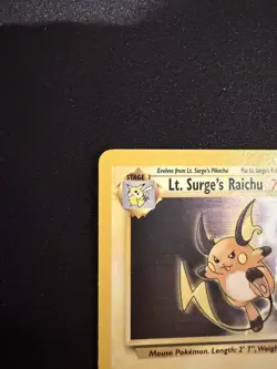 Pokemon TCG Lt. Surge's Raichu Gym Heroes 28/132 - LP - Image 5