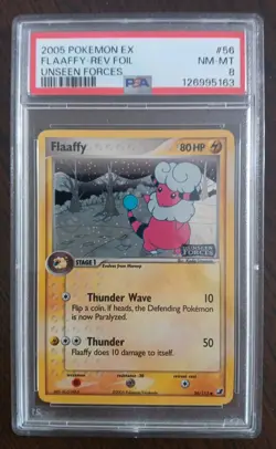 💎PSA Flaafy 56/115 Unseen Forces Reverse Holo✨Rare STAMPED 2005 Pokemon PSA 8 - Image 1