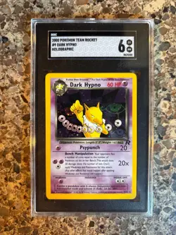 2000 Pokemon Team Rocket Dark Hypno Holo #9/82 SGC 6 EX-NM - Image 1