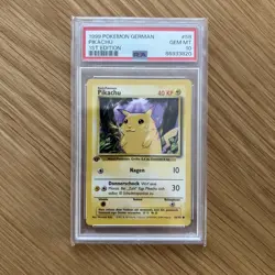 Pokemon Pikachu PSA 10 - Base Set - 1. Edition - Deutsch Vintage - 58/102 - Image 1