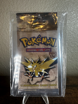 LONG CRIMP ZAPDOS Wizards of The Coast Pokemon Fossil Booster Pack 742818061599 - Image 1
