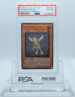 YUGIOH SOI-EN025 TREEBORN FROG ULTIMATE RARE PSA 10 GEM MINT #43589461 (POP 4) - Image 1