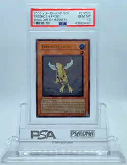 YUGIOH SOI-EN025 TREEBORN FROG ULTIMATE RARE PSA 10 GEM MINT #43589461 (POP 4) - Image 2