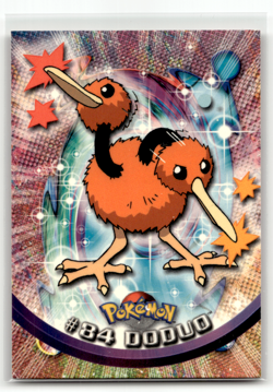 Pokemon Doduo 1999 TV Animation Edition Topps #84 Holofoil - Image 1