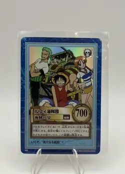 One Piece Hyper Carddass Luffy Pirates S01 Pirate Banquet Foil Ver. BANDAI 1999 - Image 1