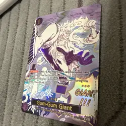 One Piece Gum-Gum Giant Alt Art R OP09-078 Manga English Mint Pack Fresh - Image 2