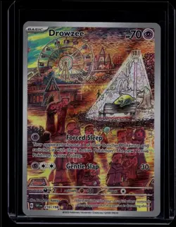 Pokemon TCG Drowzee 210/198 Scarlet & Violet Base Set Illustration Rare NM - Image 1