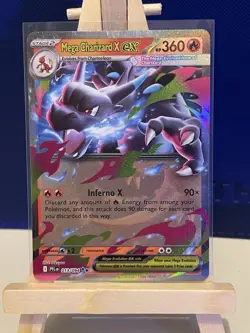 Pokemon TCG Phantasmal Flames Mega Charizard X EX 013/094 Double Rare Near Mint - Image 1