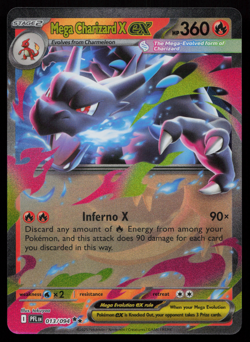 Mega Charizard X ex 013/094 Phantasmal Flames Double Rare Near Mint Pokemon TCG - Image 1
