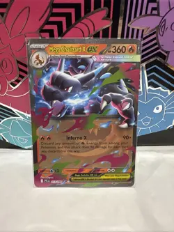 Pokemon TCG Phantasmal Flames Mega Charizard X EX 013/094 Double Rare Near Mint - Image 1