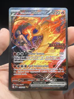 Team Rocket's Moltres ex (Destined Rivals Stamp) 229/182 UPC Promo English NM - Image 3