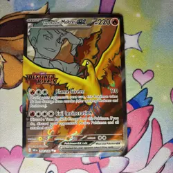 Team Rocket’s Moltres Ex 208/182 - Destined Rivals Pokemon Full Art - NM STAMPED - Image 1