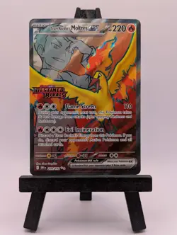 Team Rocket’s Moltres Ex 208/182 - Destined Rivals Pokemon Full Art - NM STAMPED - Image 1