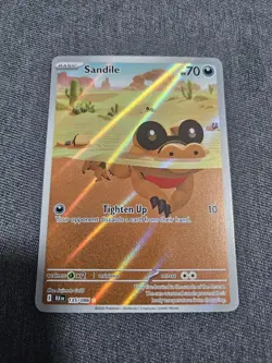 Sandile 135/086 Illustration Rare SV: Black Bolt Pokemon TCG ENGLISH - Image 1