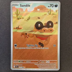 Sandile 135/086 - S&V Black Bolt Illustration Rare - Pokemon TCG English Card - Image 1