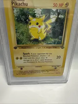 Pikachu 60/64 - 1st Edition Pokemon Jungle PSA 8 Mint 1999 - Image 2