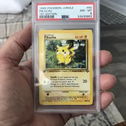 1999 POKEMON JUNGLE PIKACHU 1ST EDITION #60 PSA 8 NM-MT - Image 2