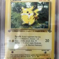 1999 POKEMON JUNGLE PIKACHU 1ST EDITION #60 PSA 8 NM-MT - Image 5