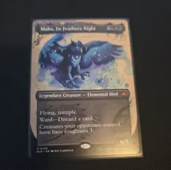 Maha Its Feathers Night Bloomburrow Borderless MTG Magic the Gathering SeePhotos - Image 1