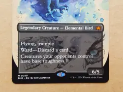Maha Its Feathers Night Bloomburrow Borderless MTG Magic the Gathering SeePhotos - Image 3