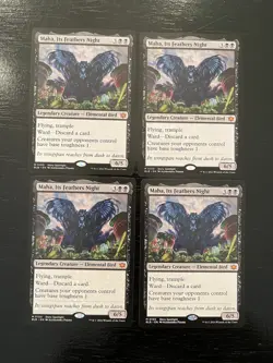 Maha, Its Feathers Night X4X NM/M Bloomburrow BLB Magic MTG - Image 1