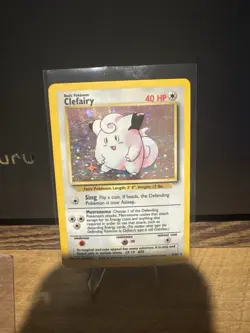 1999 Pokemon Base Set Clefairy Holo Rare 5/102 WOTC Vintage NM-/LP+ - Image 1