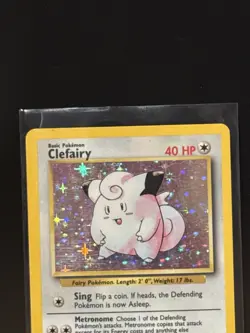 1999 Pokemon Base Set Clefairy Holo Rare 5/102 WOTC Vintage NM-/LP+ - Image 3