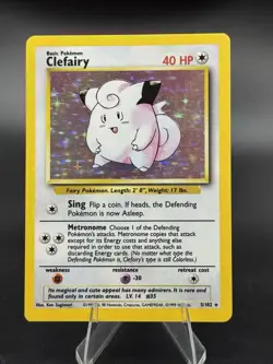 Clefairy - 5/102 - Base Set Unlimited 1999 - WOTC - Holo Rare - LP - Pokemon TCG - Image 1