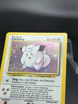 Clefairy - 5/102 - Base Set Unlimited 1999 - WOTC - Holo Rare - LP - Pokemon TCG - Image 2