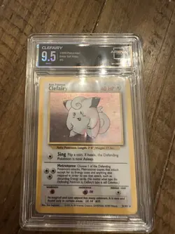 Pokemon Clefairy Gem Mint 9.5 1999 Base Set Holo 5/102 - Image 1