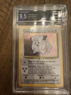 Pokemon Clefairy Gem Mint 9.5 1999 Base Set Holo 5/102 - Image 2