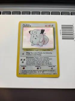 Pokemon 1999 Vintage Original Clefairy 5/102 Holo Rare Base Set - Image 1