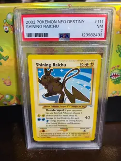 GRADED PSA 7 2002 Pokemon Neo Destiny Shining Raichu #111 - Image 1