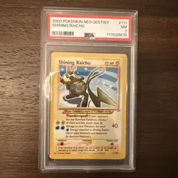 2002 POKEMON NEO DESTINY #111 SHINING RAICHU PSA 7 - Image 1