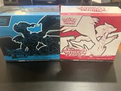 Pokemon Center Black Bolt and White Flare ETB Elite Trainer Box Set of 2 Sealed - Image 1
