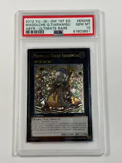 Madolche Queen Tiaramisu ABYR-EN048 1st Edition Ultimate Rare Yugioh PSA 10 *851 - Image 1
