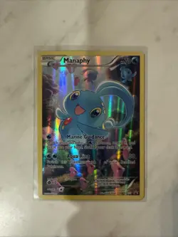 Pokemon TCG - Manaphy Full Art - XY113 Black Star Promo Played - Image 1