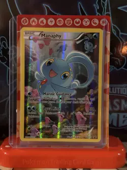 Pokemon TCG - Manaphy Full Art - XY113 Black Star Promo Mythical Collection - NM - Image 1