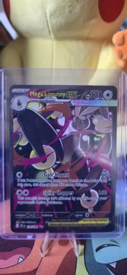 Pokemon Tcg Mega Lopunny Ex 128/094 SR Full Art Phantasmal Flames Pack Fresh Nm - Image 2